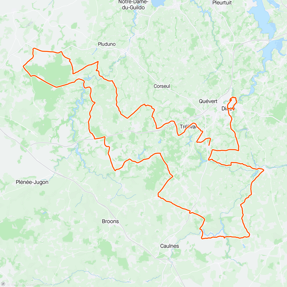 Mapa de la actividad (Tour de Bretagne #7 -> 15e)