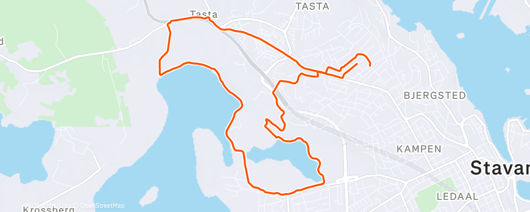 Map of the activity, Morning Run