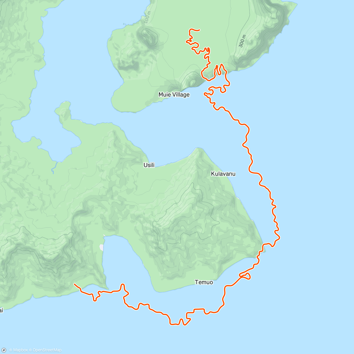 Mappa dell'attività Zwift - Canopies and Coastlines in Watopia