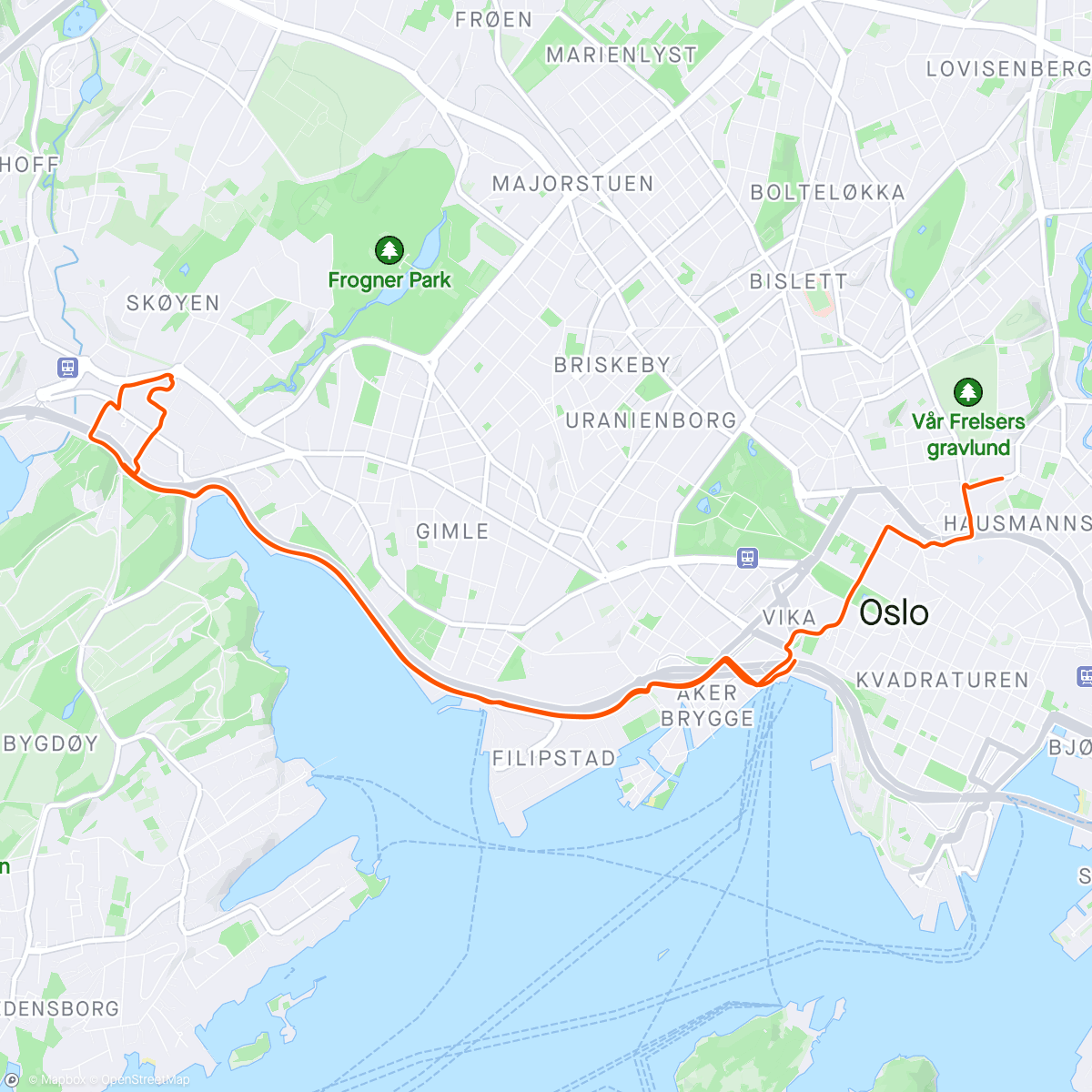 Map of the activity, Commuting to work