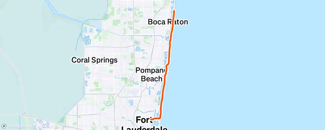 Map of the activity, Lunch Ride