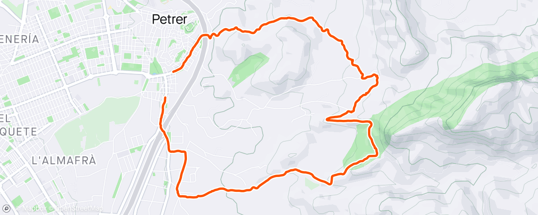 Map of the activity, Excursión de mañana