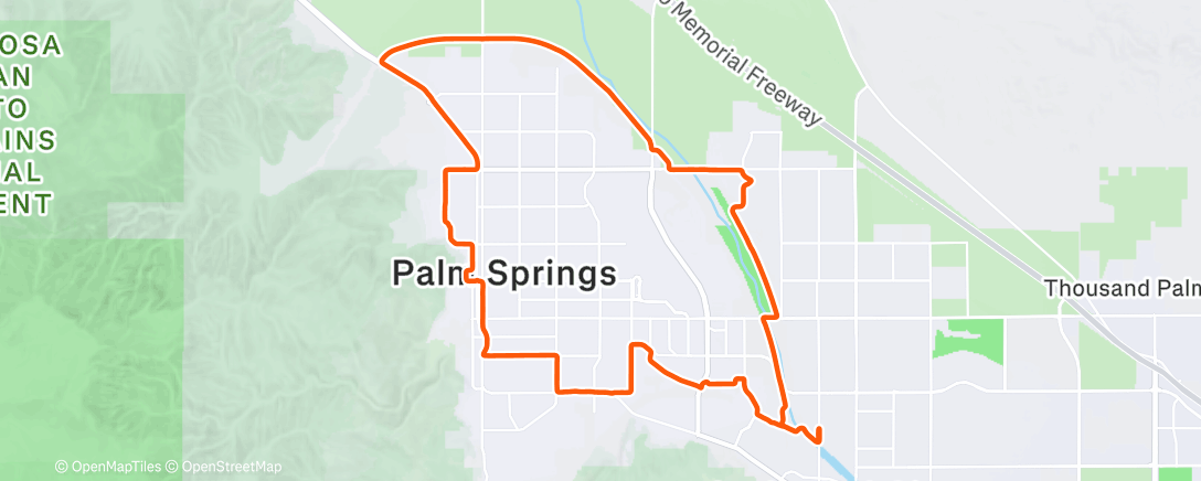 Карта физической активности (Afternoon Ride)