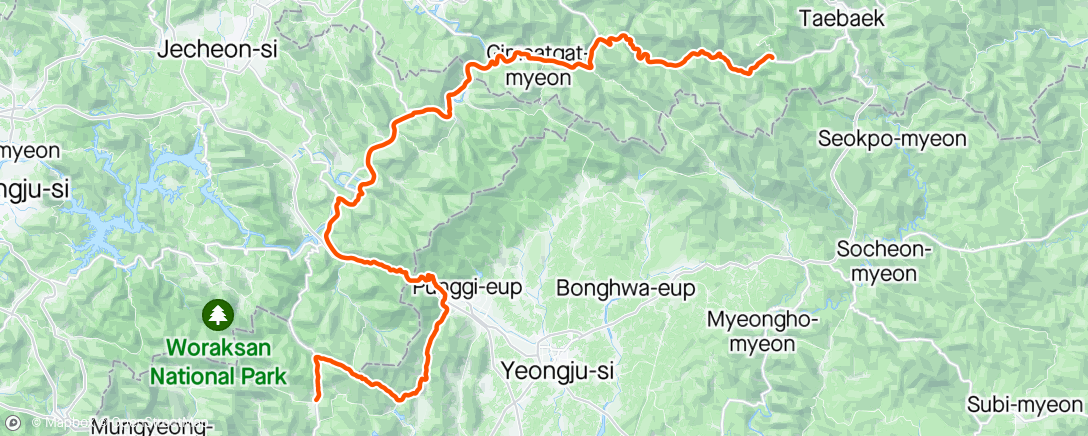 Map of the activity, WP Ultra Road D4