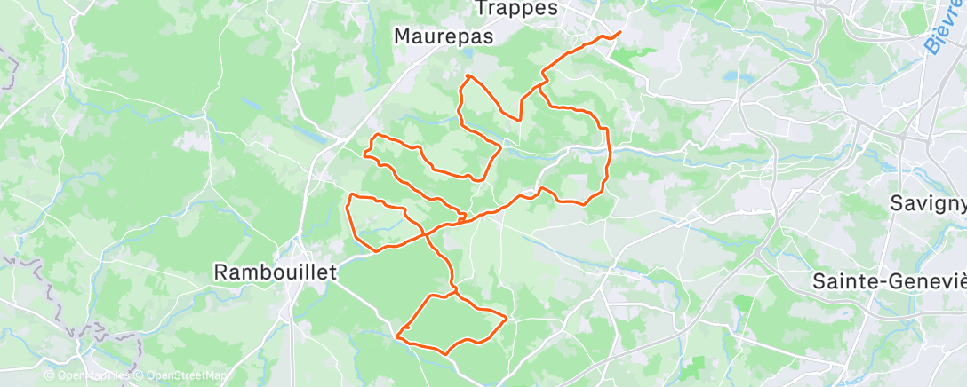 Map of the activity, Morning Ride