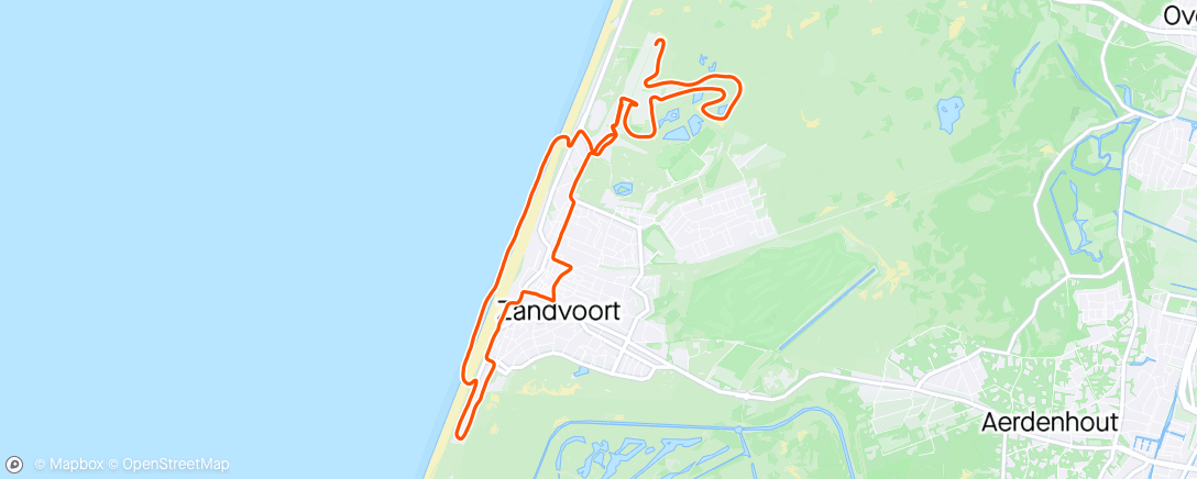 Map of the activity, Namiddagloop