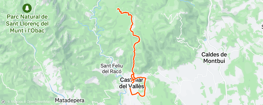 Map of the activity, Morning Gravel Ride