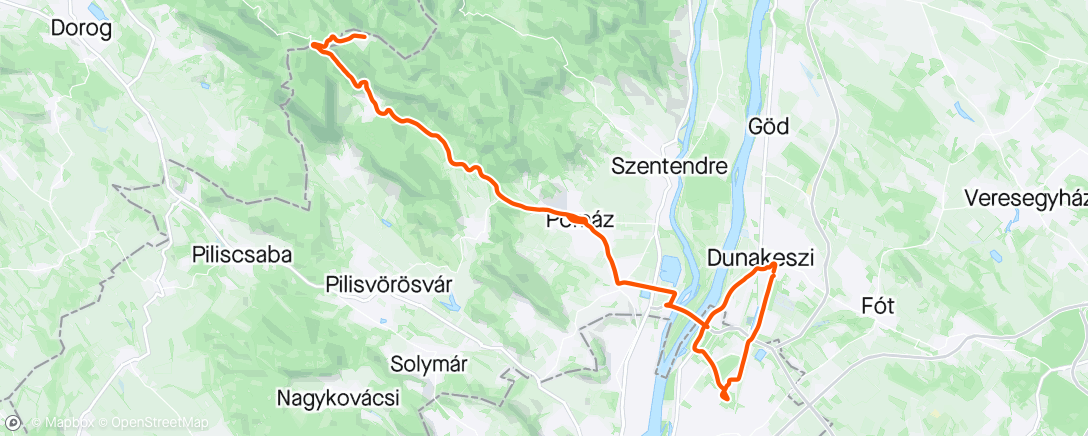 Map of the activity, Dobogókő