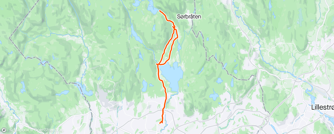 Map of the activity, ⛅ Oslo - Øyungen 15/3