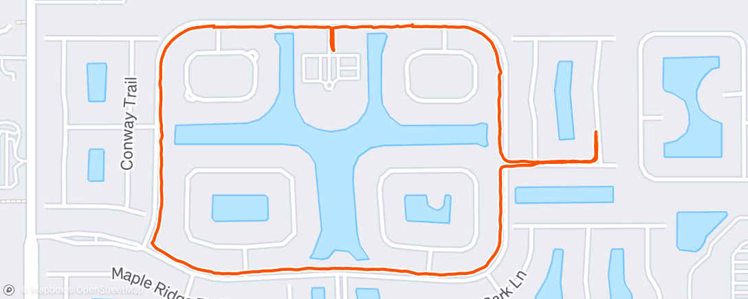 Map of the activity, Morning Walk