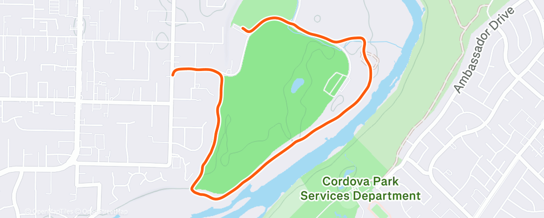 Карта физической активности (Morning Run)