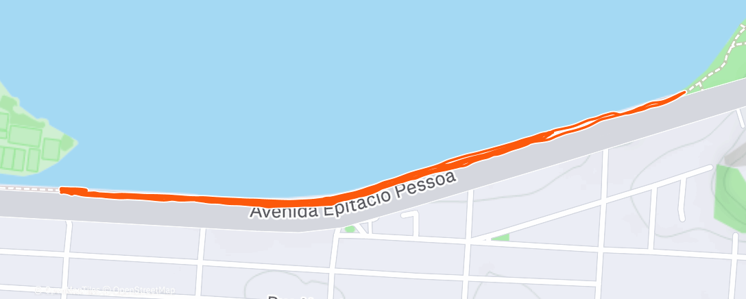 Map of the activity, Morning Run