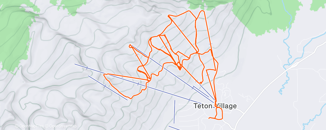 Map of the activity, New Year’s Eve ski with Katie and Brad 🎉
