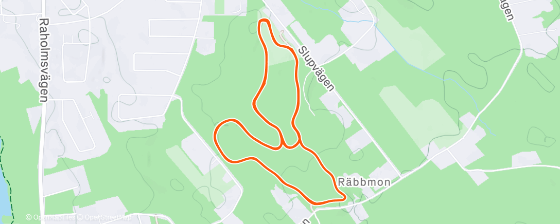 Map of the activity, Evening Nordic Ski