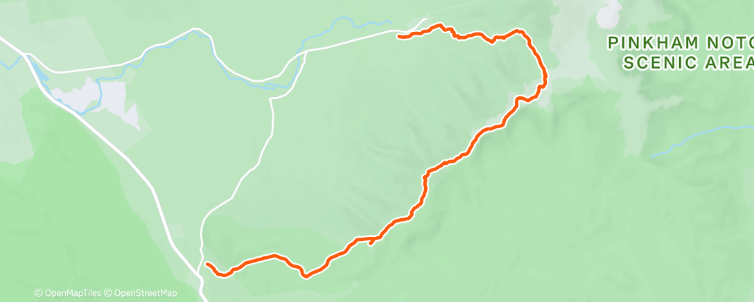 Map of the activity, Morning Hike