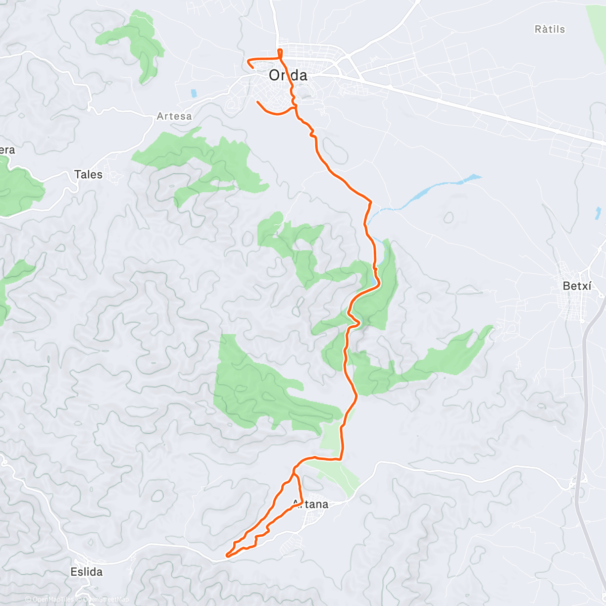 Map of the activity, Pre 7-sendas