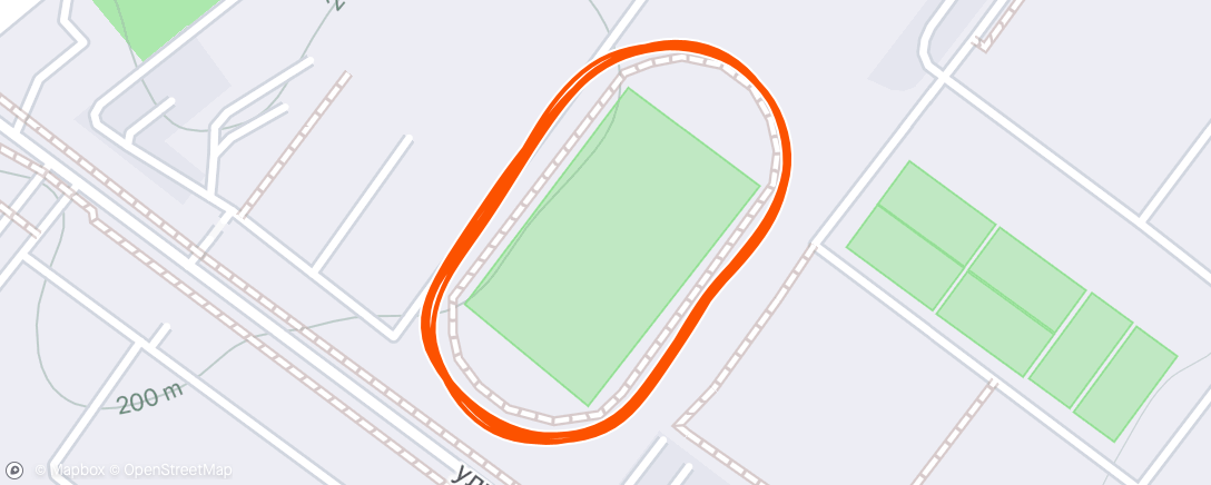 Map of the activity, Morning Run