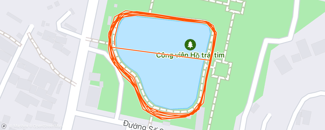 Map of the activity, Afternoon Run