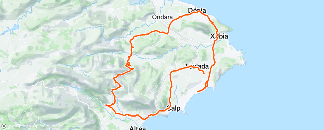 Map of the activity, Morning Ride