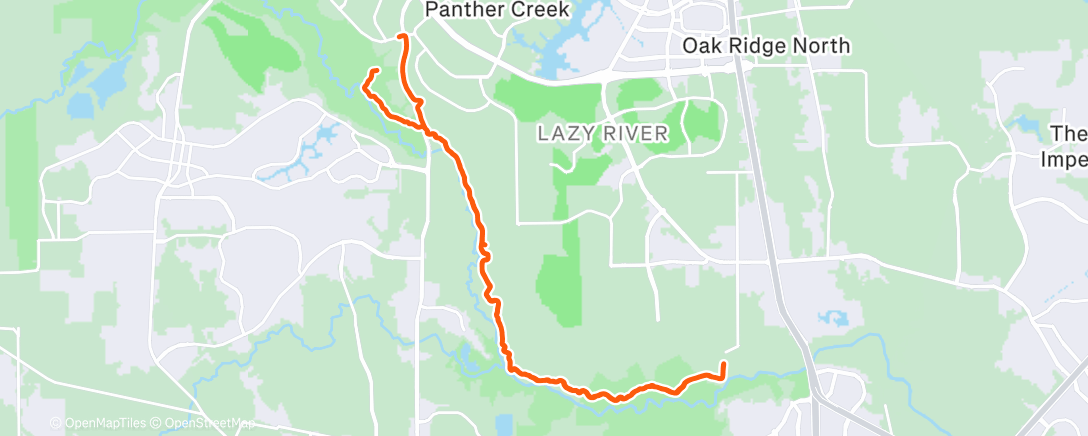 Map of the activity, Lunch Ride