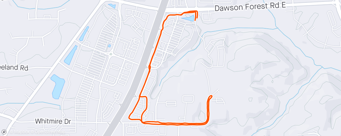 Mapa da atividade, Morning Walk