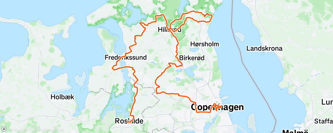 Map of the activity, Morning Ride
