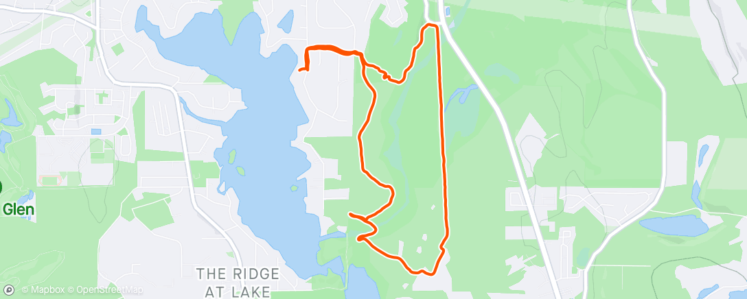 Map of the activity, Chill trails
