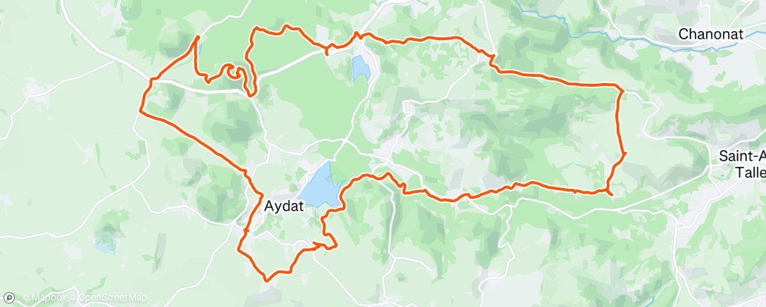 Map of the activity, VTT lac et Volcans 🌋