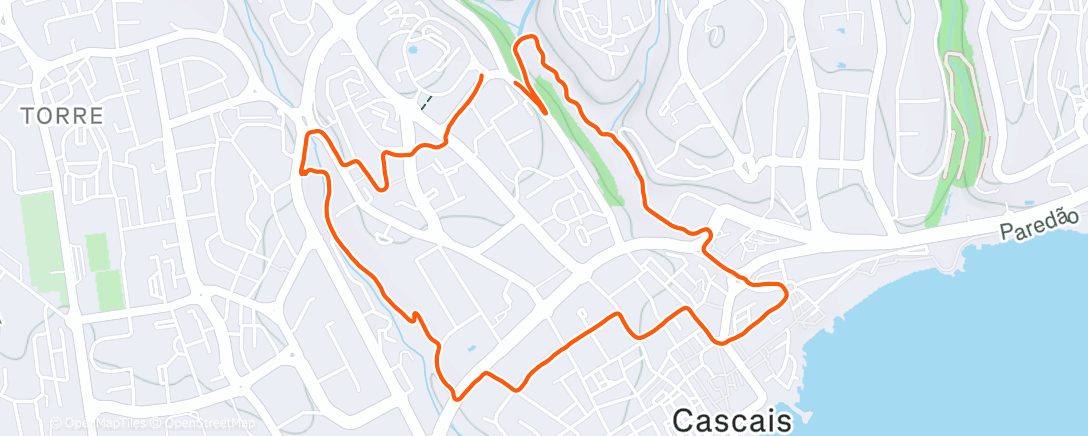 Map of the activity, Finally Able to Get Out and Run