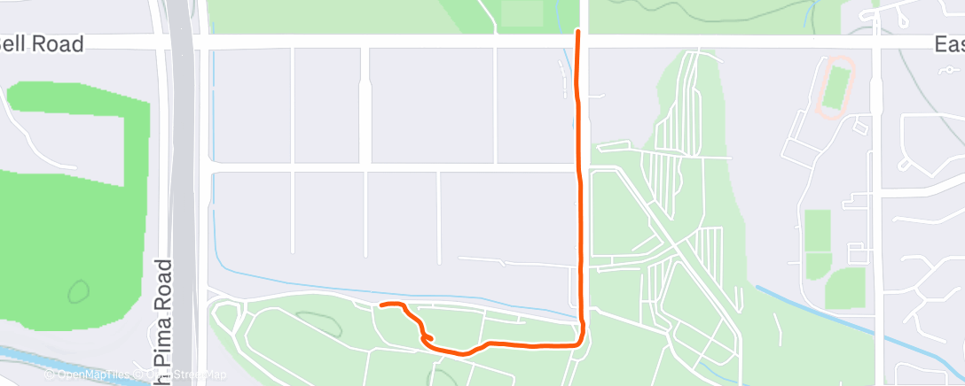 Map of the activity, Morning Walk