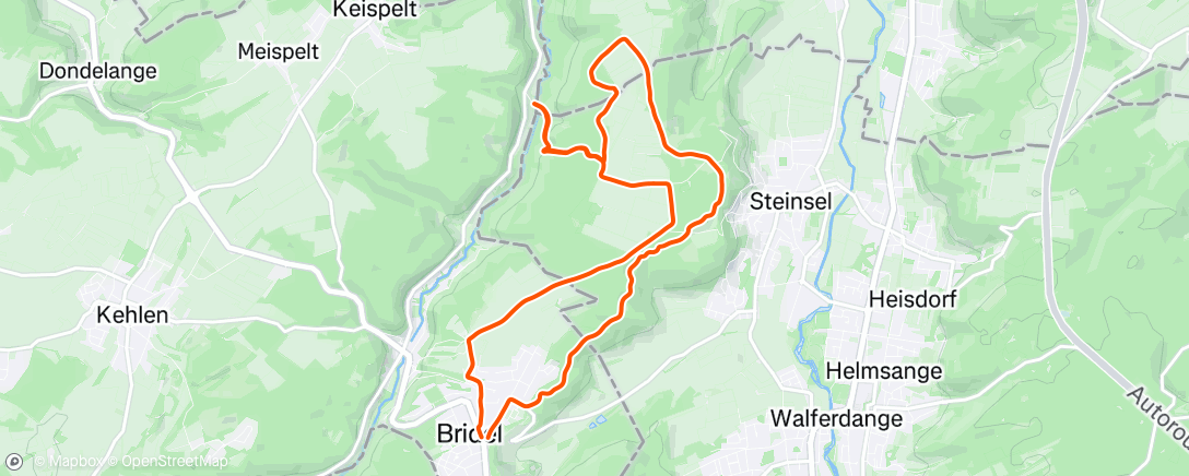 Map of the activity, Afternoon Mountain Bike Ride