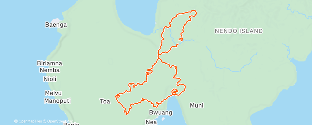 Map of the activity, Zwift - Race: The WATT Squad Sunday Smash (B) on Makuri 40 in Makuri Islands