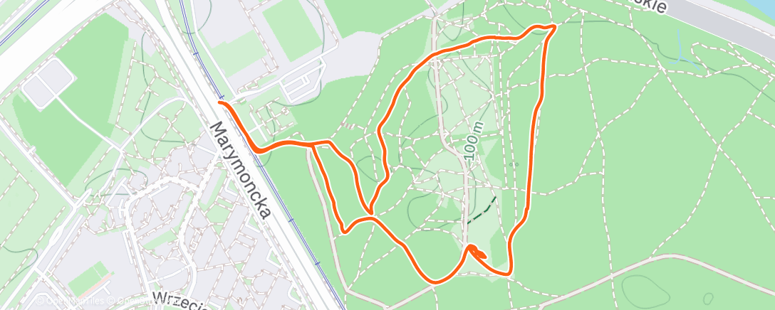 Map of the activity, Spalanie makowca