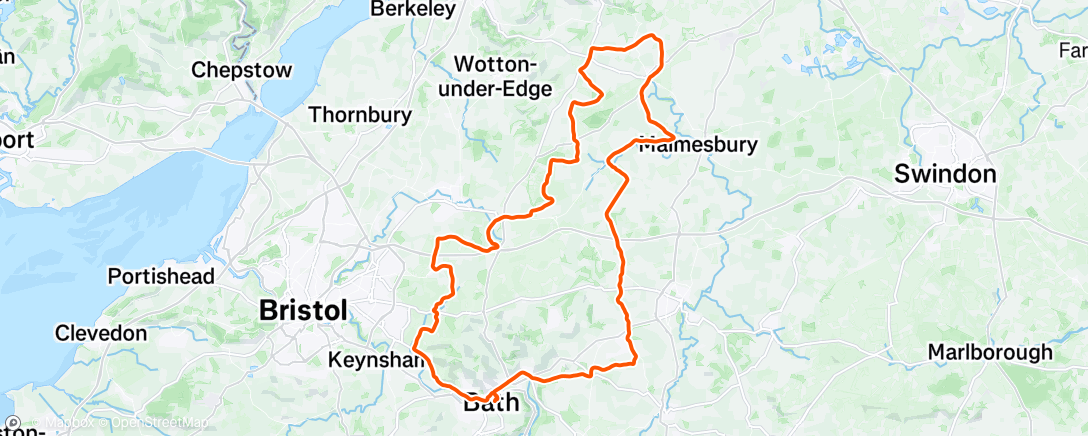 Map of the activity, Morning Ride