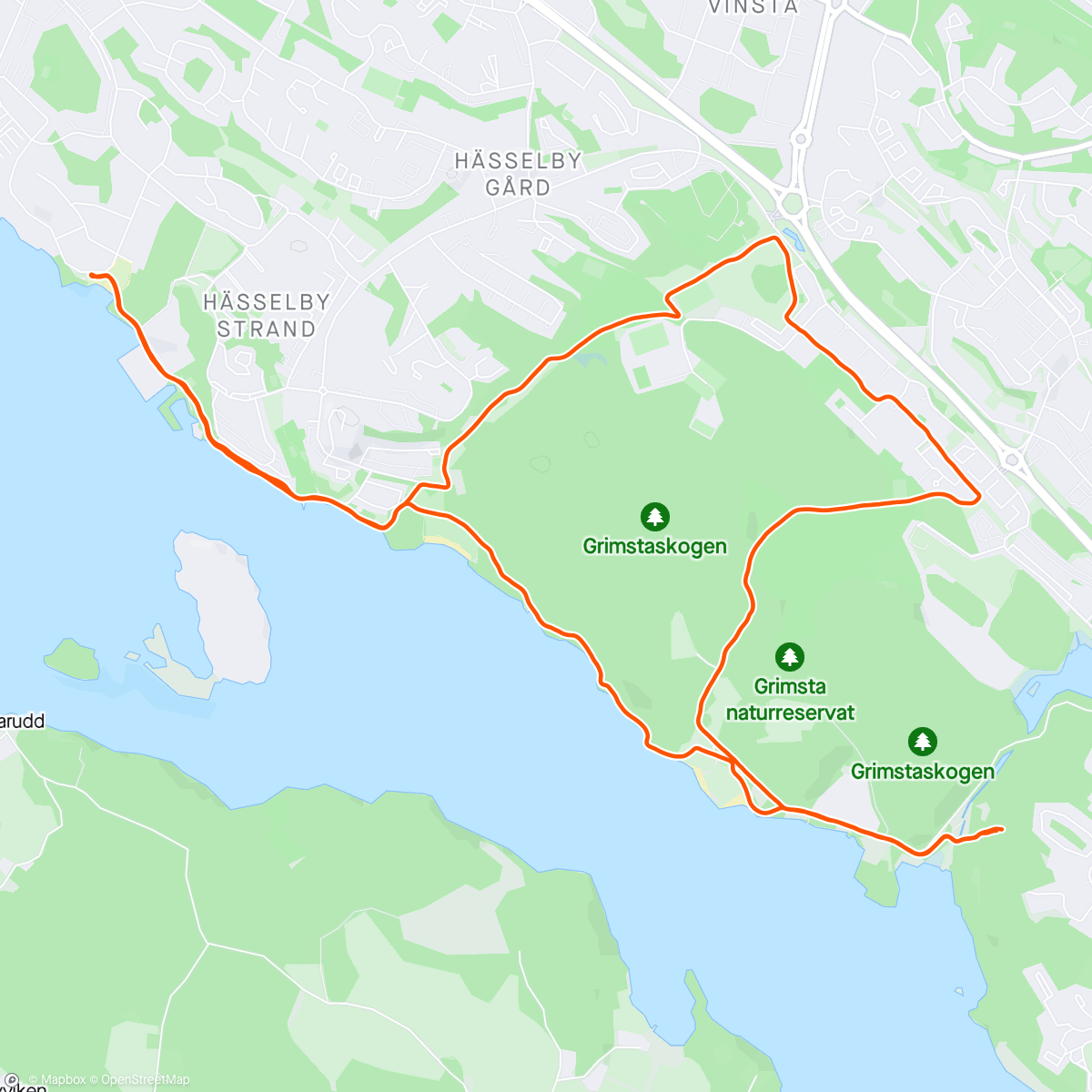 Map of the activity, Pre-wedding Run