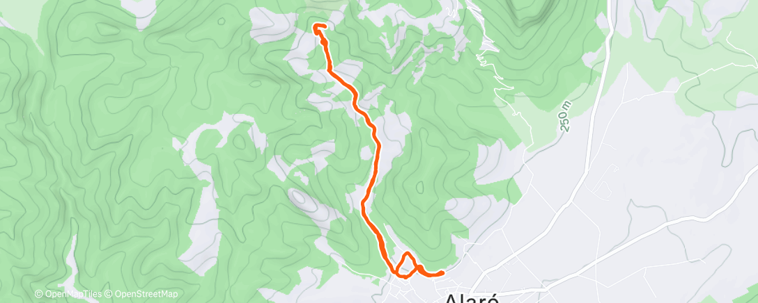 Map of the activity, Top of the road with Amy ❤️