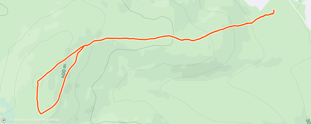 Map of the activity, Afternoon Run