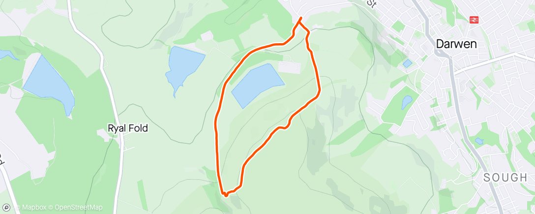 Map of the activity, Walking the wife