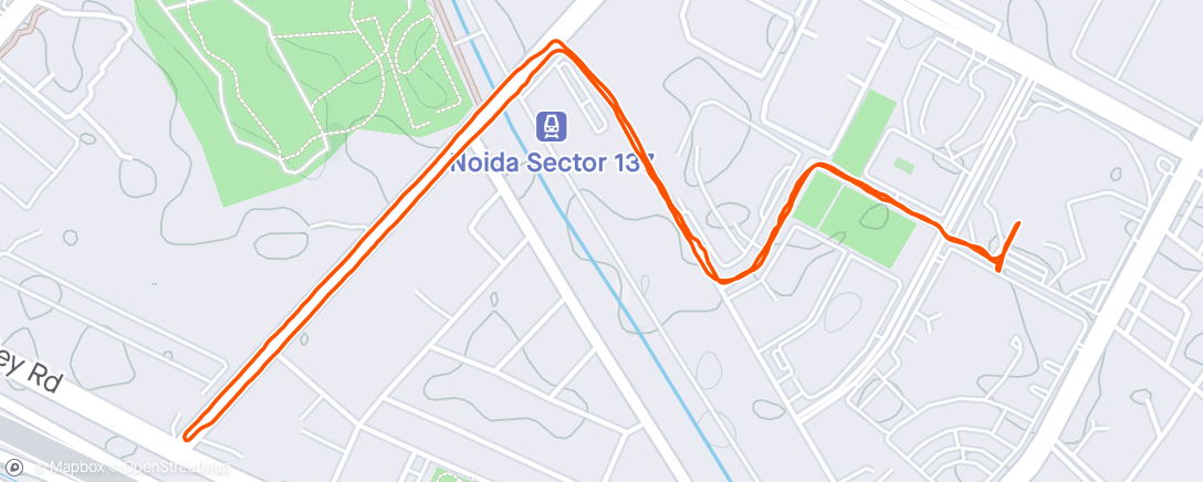 Map of the activity, Walk / run