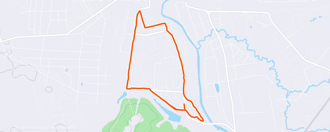 Map of the activity, Полуденный забег