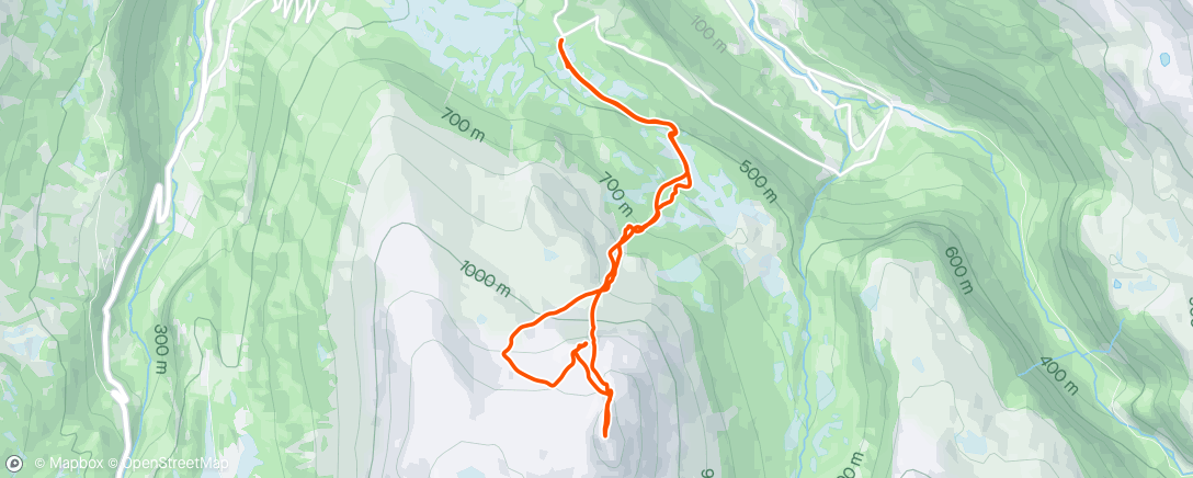 Map of the activity, Morning Backcountry Ski (Middagshesten 1382m)