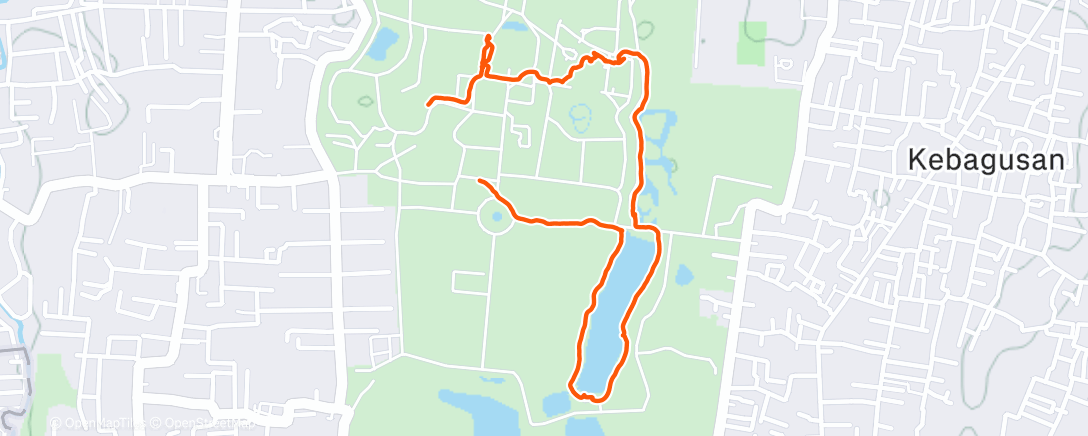 Map of the activity, Morning Walk