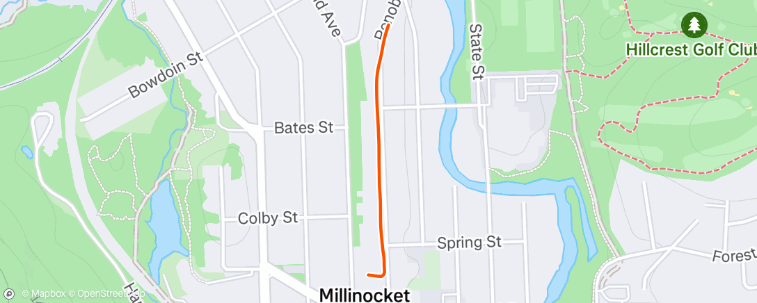 Map of the activity, Morning Run