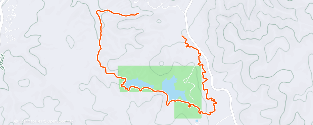 Карта физической активности (Afternoon Trail Run)