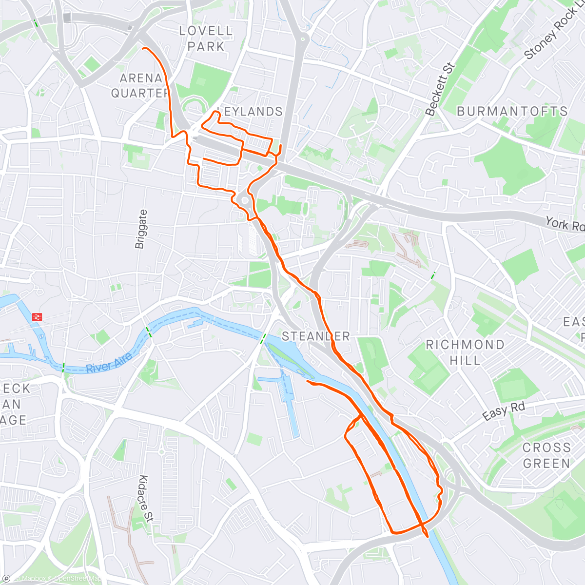 Map of the activity, First ever 10k