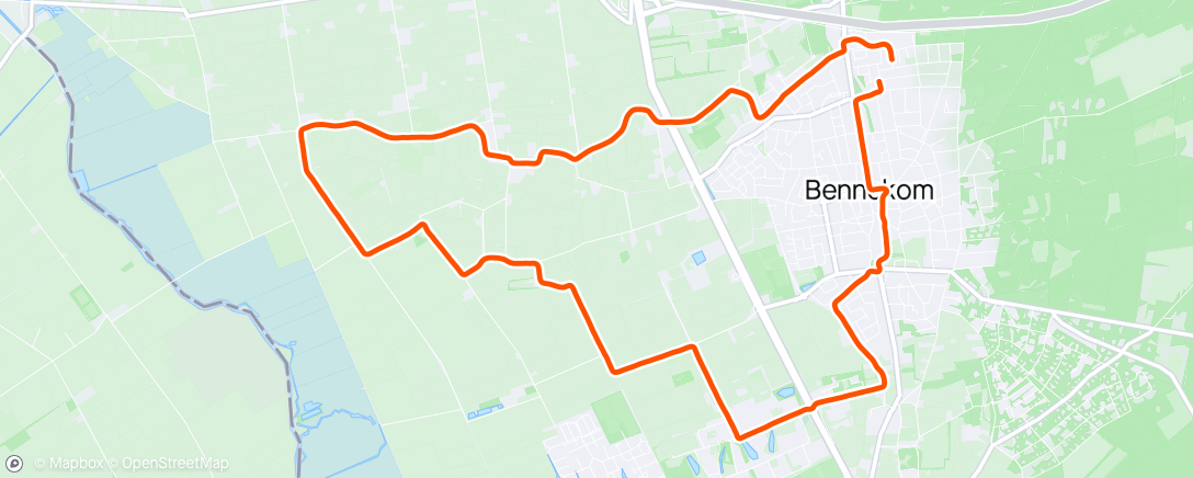 Map of the activity, Intervallen door het Binnenveld