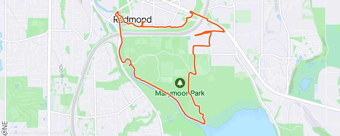 Map of the activity, Marymoor Park