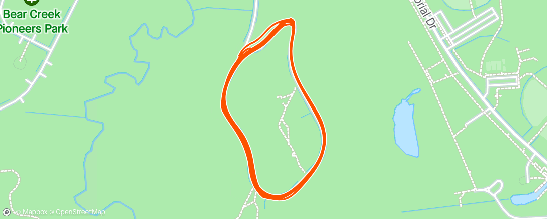 Map of the activity, Bear Creek 123