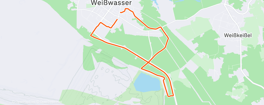 Map of the activity, Mittagslauf