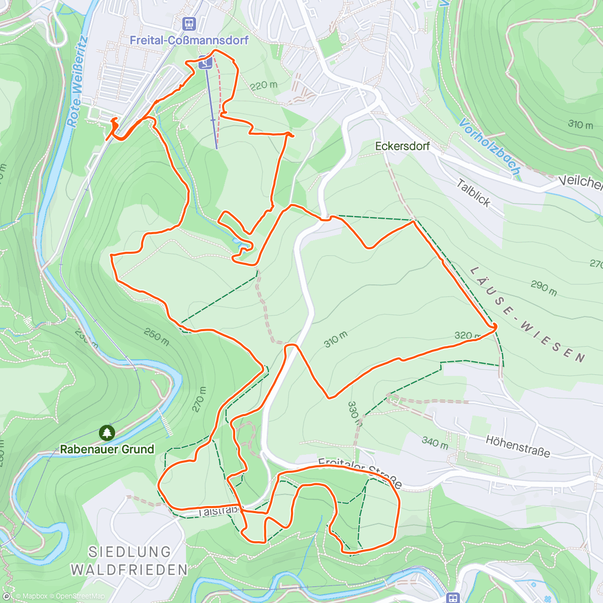 Mapa da atividade, Cross De Luxe Freital